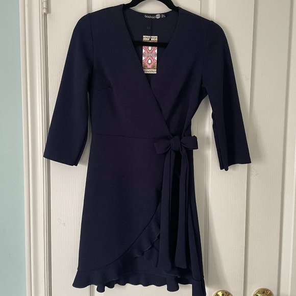 BooHoo Navy Short Dress - Picture 6 of 7
